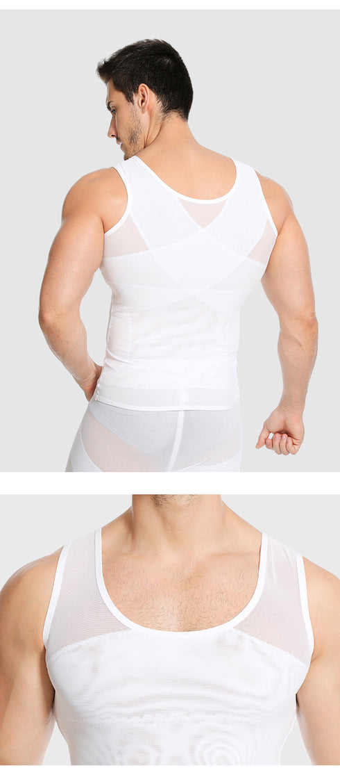 Men's Compression Tank Top Slimming Body Shaper Undershirt